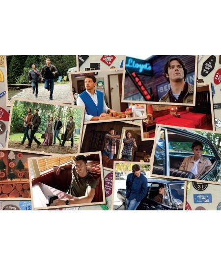 Supernatural Jigsaw Puzzle with Keepsake Book Box 500 Pieces - Images of Sam & Dean Winchester - Includes Illustrated Book - ...