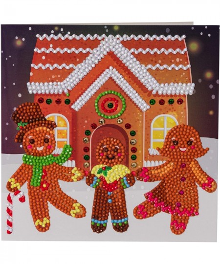 Gingerbread Family Card Kit 18 x 18 cm $21.59 - Craft Kits