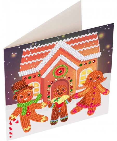 Gingerbread Family Card Kit 18 x 18 cm $21.59 - Craft Kits