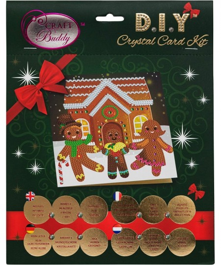 Gingerbread Family Card Kit 18 x 18 cm $21.59 - Craft Kits