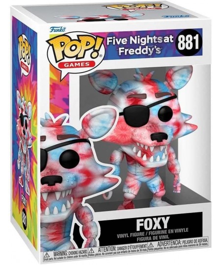 Five Nights at Freddy's - Tie Dye Foxy Funko Pop! Vinyl Figure (Bundled with Compatible Box Protector Case) Multicolor 3.75 i...