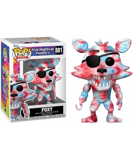 Five Nights at Freddy's - Tie Dye Foxy Funko Pop! Vinyl Figure (Bundled with Compatible Box Protector Case) Multicolor 3.75 i...