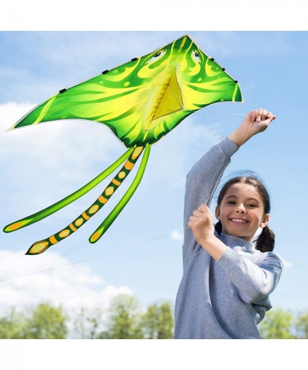 Octopus Devil Fish Kites for Kids Adults - 2 Pack- Large Beach Kites for Kids Ages 4-8 Easy to Fly with 162inches Long Colorf...