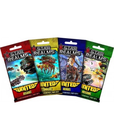 Star Realms: United - complete set of all four mini expansions (Assault Command Missions Heroes) by Star Realms $30.80 - Card...