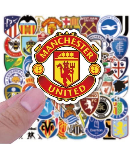 Football Team Club Stickers |100Pcs Soccer Fans Logo Sport Stickers Waterproof Vinyl Sports Decal for Water Bottle Laptop Pho...