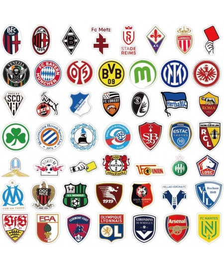 Football Team Club Stickers |100Pcs Soccer Fans Logo Sport Stickers Waterproof Vinyl Sports Decal for Water Bottle Laptop Pho...