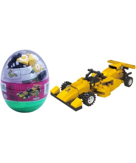 Easter eggs filled with Building Brick blocks toys. 6 eggs each have different shape bricks and instructions to build an Airp...