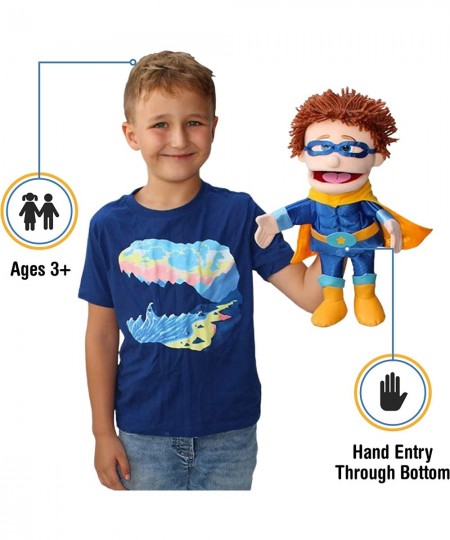 14" Superhero Peach Boy Hand Puppet $62.09 - Hand Puppets