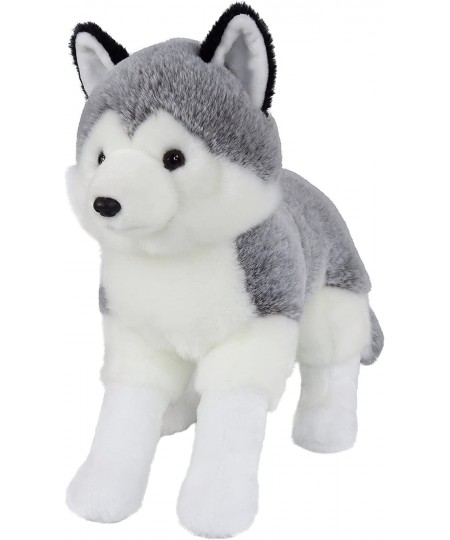 Lifelike Siberian Husky Stuffed Animal - Plush Toy - 14 Inches Length - Standing $39.71 - Stuffed Animals & Teddy Bears