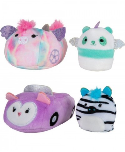 by Squishmallows Felicia in Carriage & Zeke in Car Two 2” Soft Mini-Squishmallow Pandacorn and Zebra Plush Plush Carriage and...