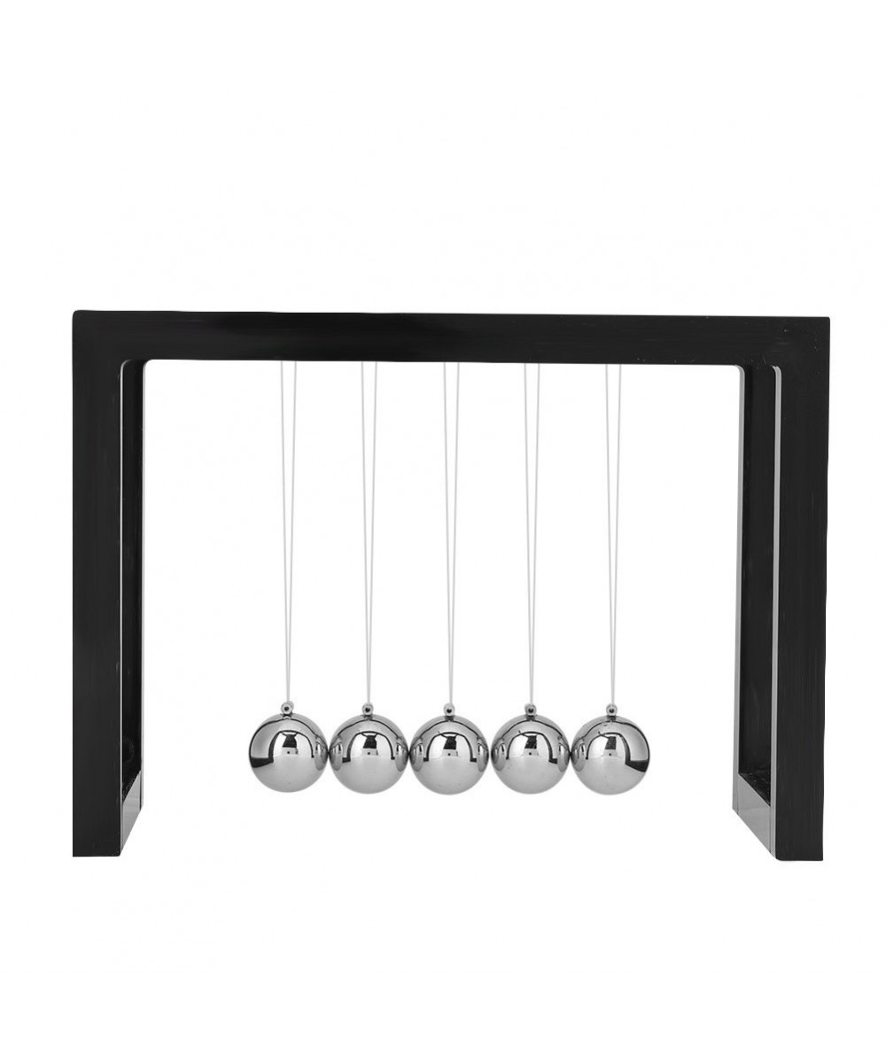 Newtons Cradle Balance Ball Metal Momentum Conservation Pendulum Ball Physics Science Pendulum Steel Balance Ball Home Office...