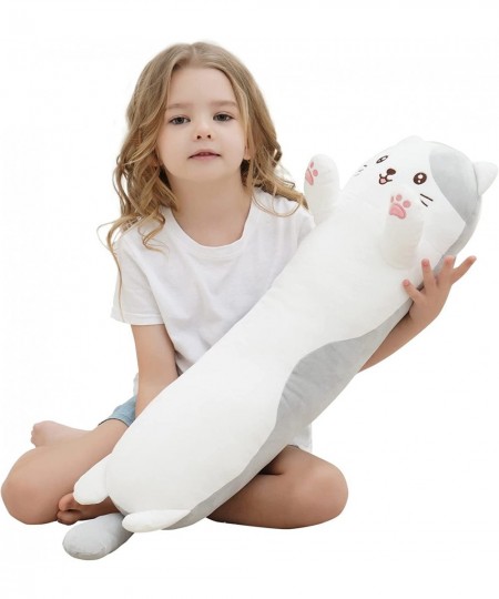 27.5 inch Cat Plush Hugging Pillow Soft Giant Doll Cute Kitten Stuffed Animal Toy $45.60 - Kids' Plush Toy Pillows