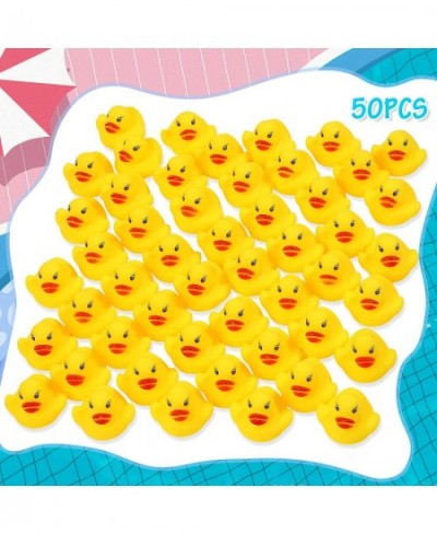 Mini Rubber Duck Bath Toys 50 PCS Squeaky Little Rubber Ducky Kids Shower Toys Small Rubber Duck Party Classroom Incentives S...