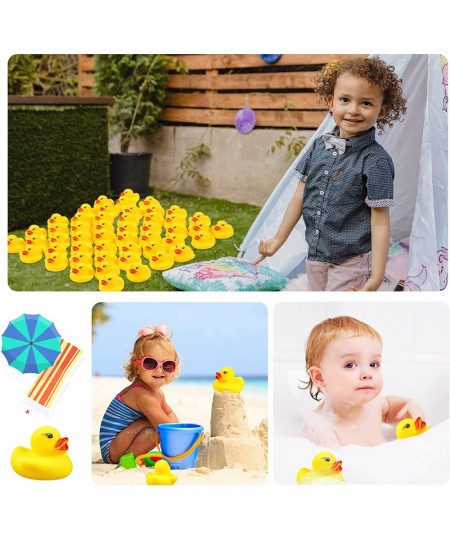 Mini Rubber Duck Bath Toys 50 PCS Squeaky Little Rubber Ducky Kids Shower Toys Small Rubber Duck Party Classroom Incentives S...