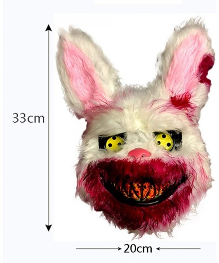 Halloween Scary Masks Bear Rabbit Bunny Masks Bloody Plush Head Masks Halloween Party Cosplay Costume Props $24.20 - Kids' Dr...