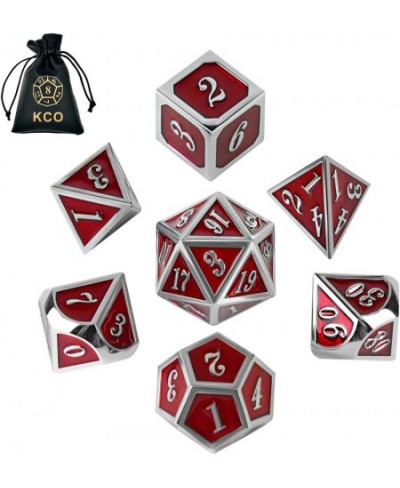 D&D Metal Dice Set Enamel dice 7 Die Polyhedral Dice Set DND Dice Role Playing Game Dice Set with Storage Bag for RPG Dungeon...