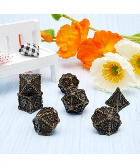 Metal dice Set 7-Piece polyhedral Dragon Scale Metal dice Suitable for Dungeons and Dragons RPG dice(Phnom Penh +Purple ) $25...