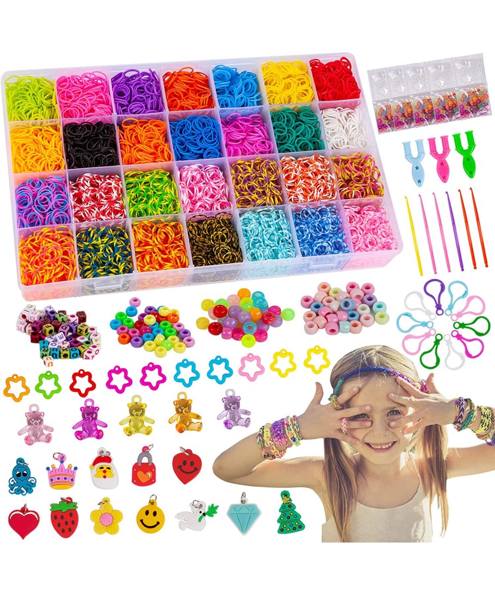 Rubber Band Bracelet Kit 12000+ Loom Bracelet Making Kit in 28 Color Premium Quality Rubber Bands Bracelet Making Kit for Kid...