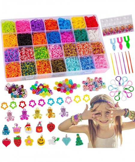 Rubber Band Bracelet Kit 12000+ Loom Bracelet Making Kit in 28 Color Premium Quality Rubber Bands Bracelet Making Kit for Kid...