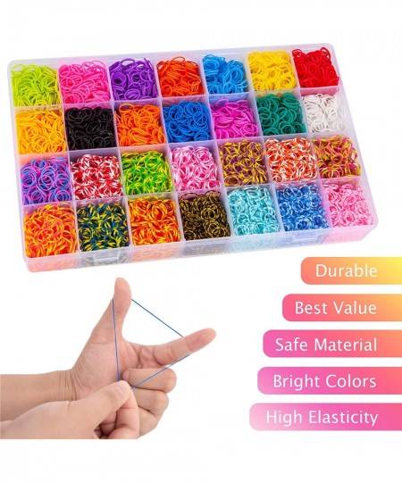 Rubber Band Bracelet Kit 12000+ Loom Bracelet Making Kit in 28 Color Premium Quality Rubber Bands Bracelet Making Kit for Kid...