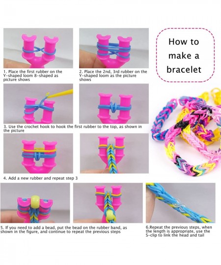 Rubber Band Bracelet Kit 12000+ Loom Bracelet Making Kit in 28 Color Premium Quality Rubber Bands Bracelet Making Kit for Kid...