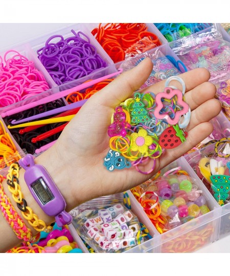 Rubber Band Bracelet Kit 12000+ Loom Bracelet Making Kit in 28 Color Premium Quality Rubber Bands Bracelet Making Kit for Kid...