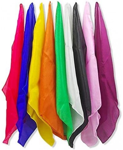 Magic Silk Handkerchief Magician Juggling Scarves Magic Tricks Stage Props Colorful Silk Scarf Classic Toys Accessories 5PCS ...