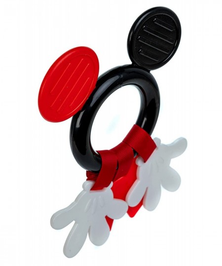 Disney Baby Mickey Mouse Teether Black & White High Constrast Toy Boys and Girls Ages 0+ Stroller On The Go Activity Toy Mult...