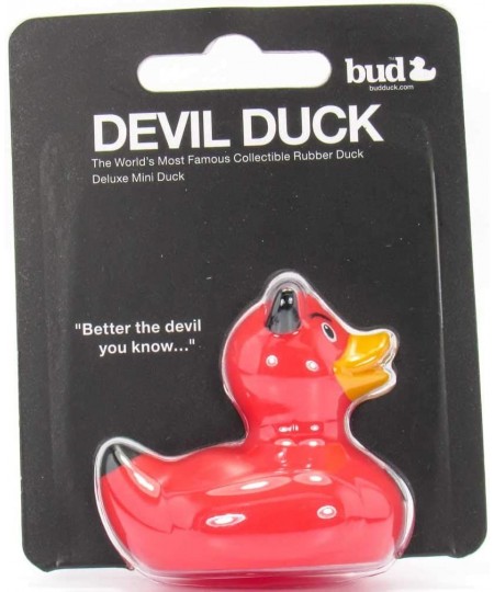 Devil (mini) Rubber Duck Bath Toy by Bud Ducks | Elegant Gift Packaging - "Better the devil you know! | Child Safe | Collecta...