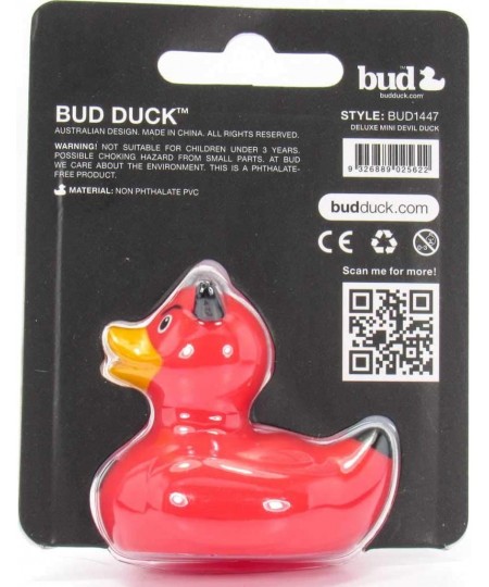 Devil (mini) Rubber Duck Bath Toy by Bud Ducks | Elegant Gift Packaging - "Better the devil you know! | Child Safe | Collecta...