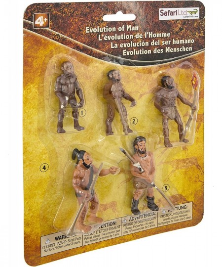 Safari Ltd Safariology Evolution of Man Historical Toy Figurines Including Australopithecus Afarensis Homo Habilis Homo Erect...