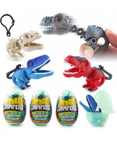 Mini Dinosaur Figures Toys Surprise Eggs Dino Chomper Keychains Party Favor Decoration 4 Pack $15.98 - Kids' Play Dinosaur & ...