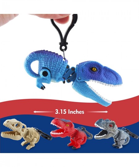 Mini Dinosaur Figures Toys Surprise Eggs Dino Chomper Keychains Party Favor Decoration 4 Pack $15.98 - Kids' Play Dinosaur & ...