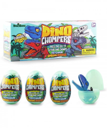 Mini Dinosaur Figures Toys Surprise Eggs Dino Chomper Keychains Party Favor Decoration 4 Pack $15.98 - Kids' Play Dinosaur & ...