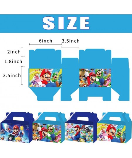 16 Pcs Mario Party favors Boxes Mario Party bag for Kids Mario Themed Party Supplies $25.31 - Kids' Party Favor Sets