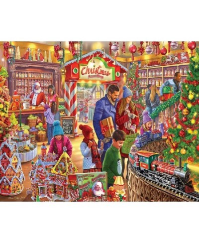 Puzzles Christmas Sweet Shop 1000 Piece Jigsaw Puzzle $26.88 - Jigsaw Puzzles