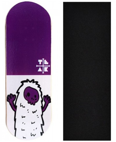 Premium Fingerboard Graphic Deck Purple Yeti - 32mm x 97mm - Heat Transfer Graphics Pro Shape & Size - Pre-Drilled Holes - In...