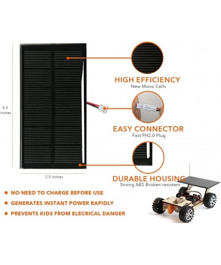 Solar & Wireless Remote Control Wooden Off-Roader Car to Build Science Project Experiment Kit for Kids Boys Girls and Adult I...