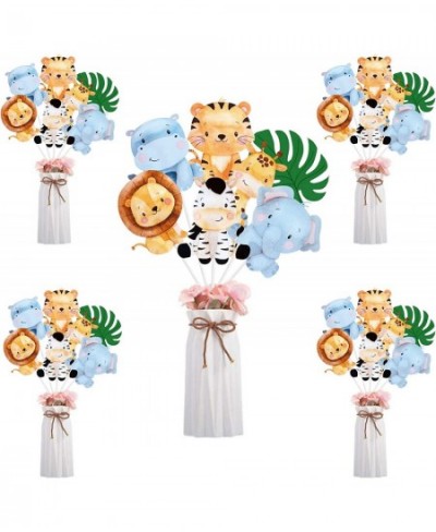 28 Pieces Safari Jungle Animal Sticks Centerpieces Topper for TableDecoration Cute Cutouts for Kids Baby Shower or Birthday Z...