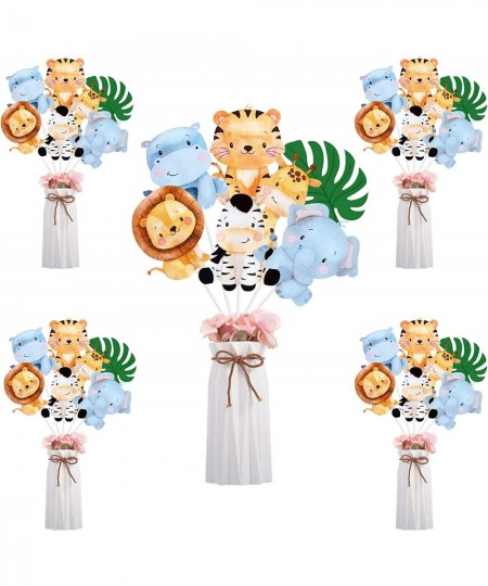 28 Pieces Safari Jungle Animal Sticks Centerpieces Topper for TableDecoration Cute Cutouts for Kids Baby Shower or Birthday Z...