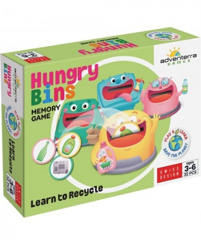 Hungry Bins Board Game- Educational Games for Kids Ages 3-6 -Learning Resources -Kindergarten Learning Activities - Toddler G...