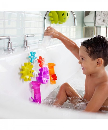 PIPES Interactive Baby and Toddler Bath Tub Toys — Classic Colors — Colorful and Sensory Friendly Learning Baby Bathtub Toys—...