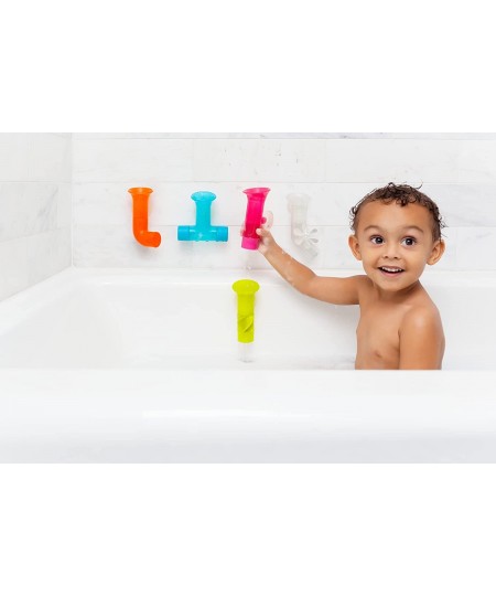 PIPES Interactive Baby and Toddler Bath Tub Toys — Classic Colors — Colorful and Sensory Friendly Learning Baby Bathtub Toys—...