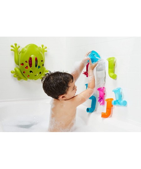 PIPES Interactive Baby and Toddler Bath Tub Toys — Classic Colors — Colorful and Sensory Friendly Learning Baby Bathtub Toys—...