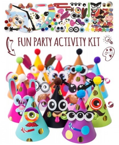 Party Hats Birthday Activity Kit with Stickers Kids Arts & Crafts. Animal Theme Party Favor Game Supplies $44.19 - Kids' Part...