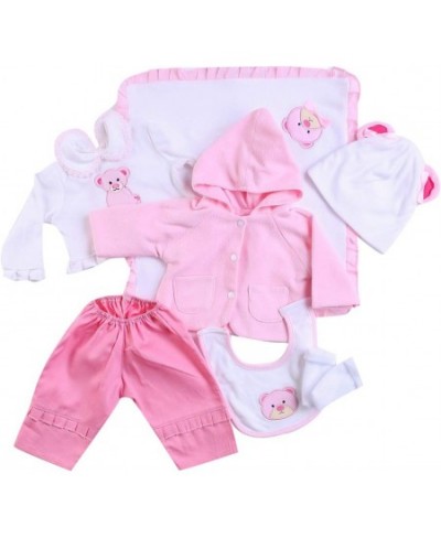 Reborn Baby Dolls Clothes Girl 22 inch 7pcs Pink Outfit Sets for 20-23 Inch Reborn Baby Girl Newborn Doll $39.41 - Doll Acces...