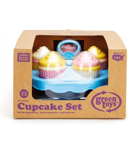 Cupcake Set - 16 Piece Pretend Play Motor Skills Language & Communication Kids Role Play Toy. No BPA phthalates PVC. Dishwash...