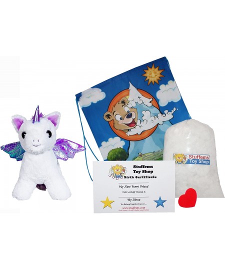 Make Your Own Stuffed Animal Moonbeam The Pegasus 16"- No Sew - Kit with Cute Backpack! $39.04 - Stuffed Animals & Teddy Bears