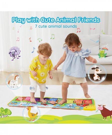 Baby Musical Mats with 25 Music Sounds Musical Toys Child Floor Piano Keyboard Mat Carpet Animal Blanket Touch Playmat Early ...