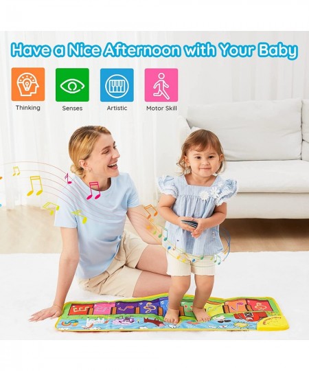 Baby Musical Mats with 25 Music Sounds Musical Toys Child Floor Piano Keyboard Mat Carpet Animal Blanket Touch Playmat Early ...